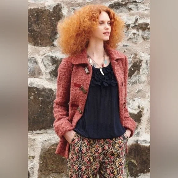 Anthropology Lief Notes Navy Chiffon Pleated Sleeveless Top - Picture 4 of 10